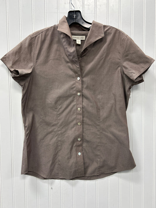 Blouse Ss By Coldwater Creek In Brown, Size:S