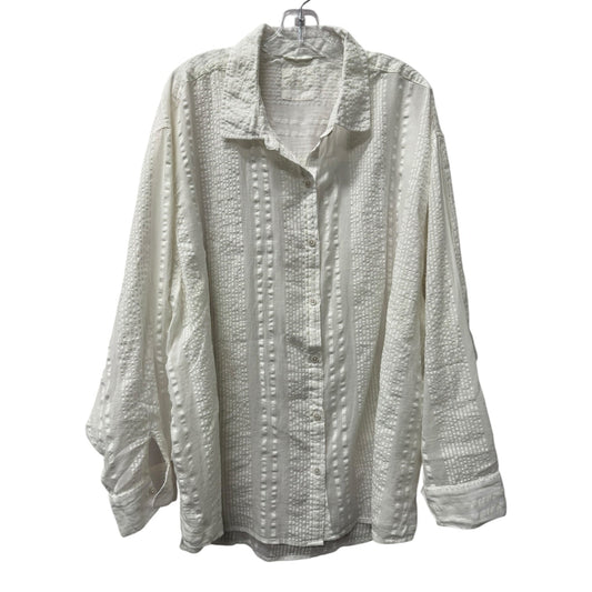 Top Ls By Aerie In White, Size:Xxl