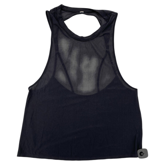 Athletic Tank Top By Lululemon In Black, Size:L