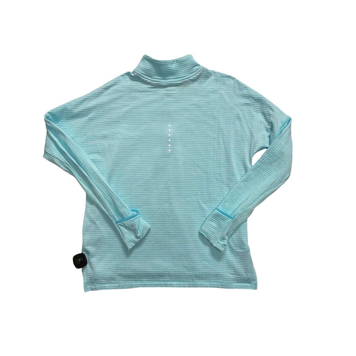Athletic Top Ls Collar By Nike In Blue, Size:M