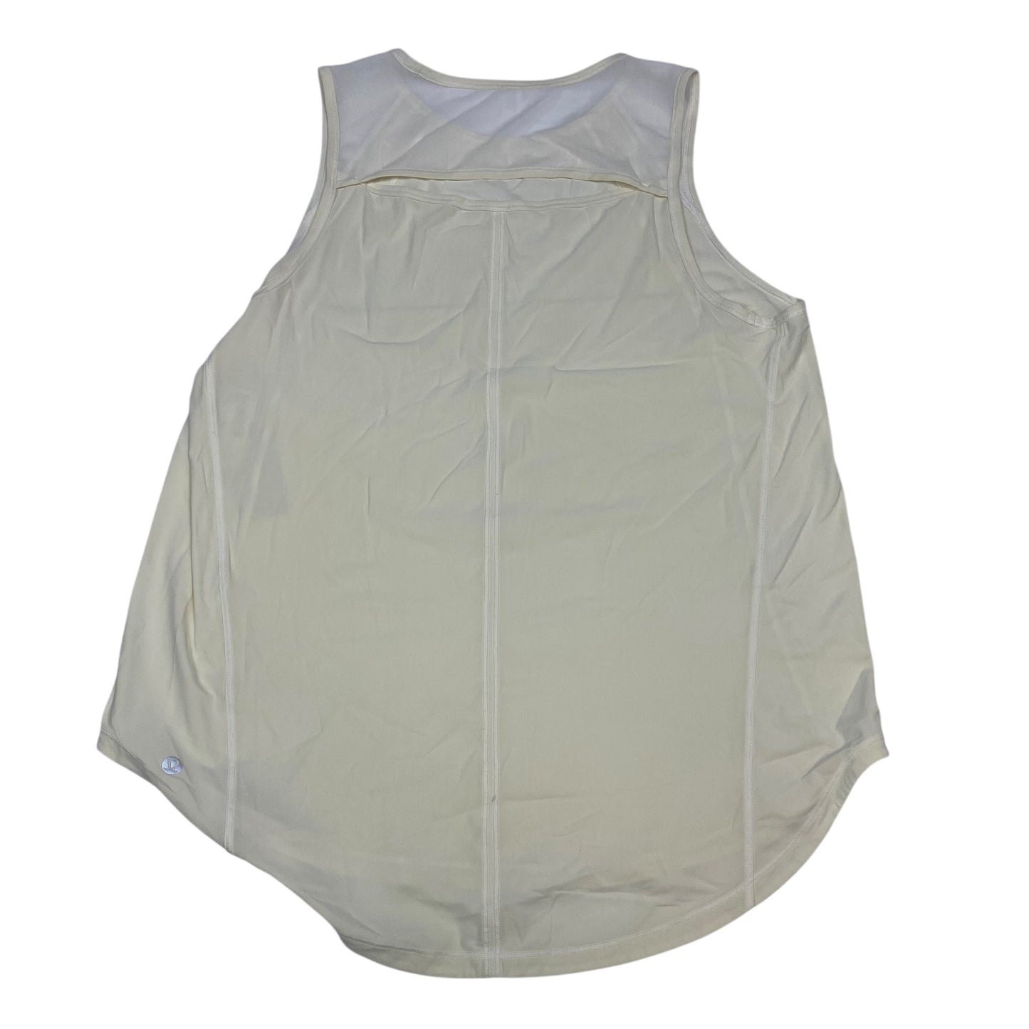 Athletic Tank Top By Lululemon In Cream, Size:S