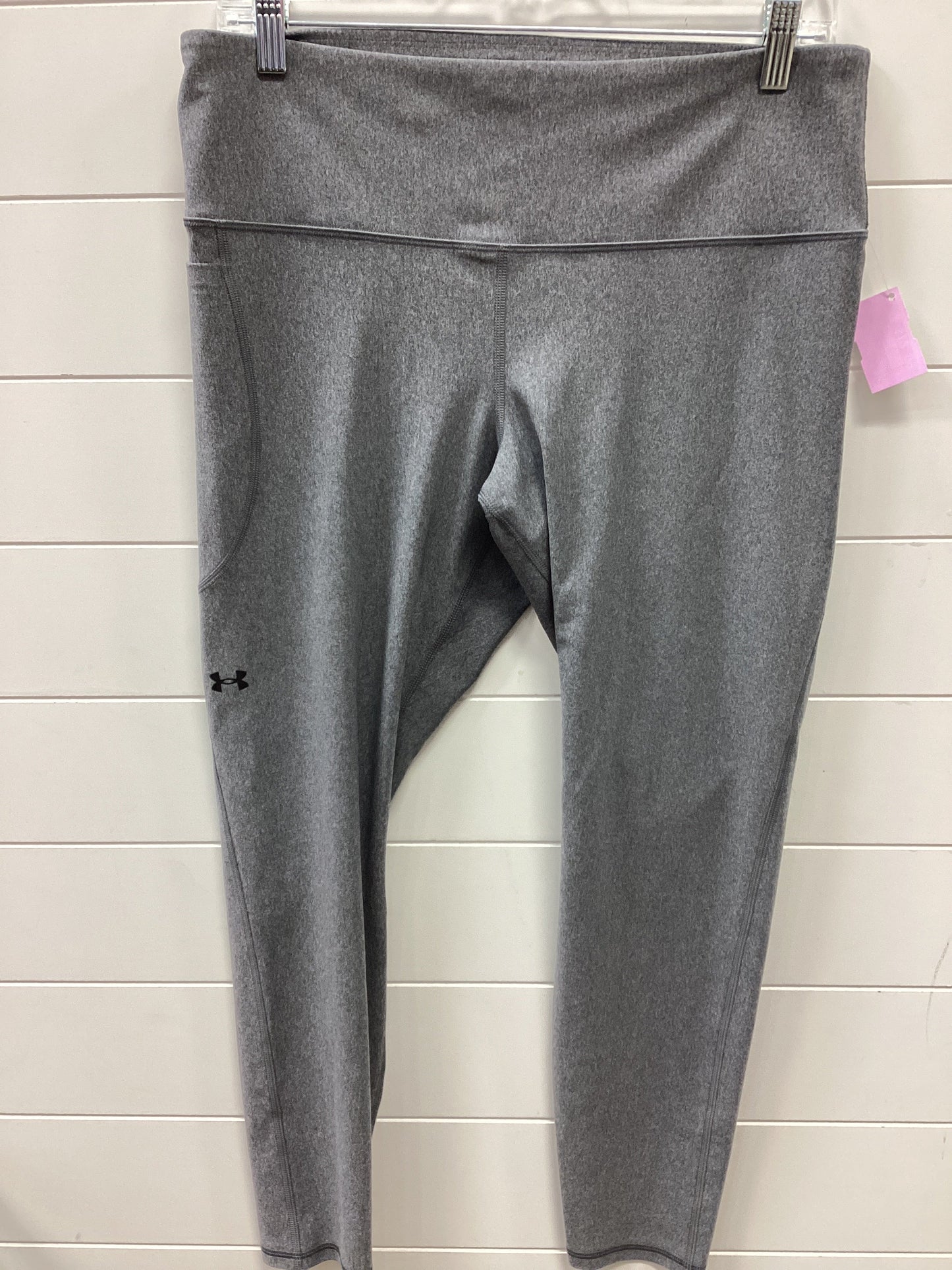 Athletic Leggings By Under Armour In Grey, Size:Xlp