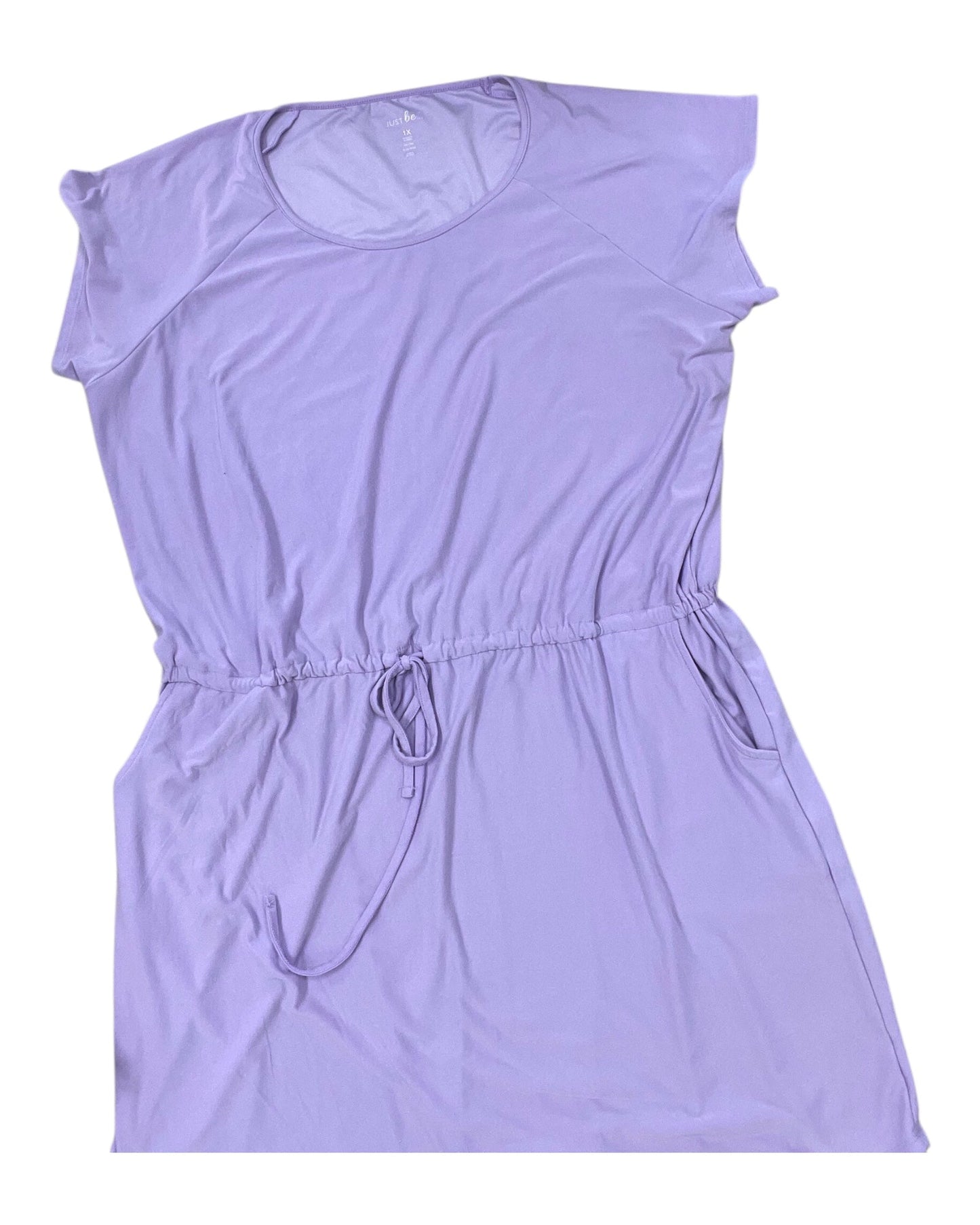 Dress Casual Short By Just Be In Purple, Size:1X