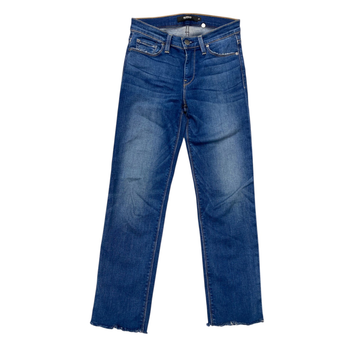 Jeans Straight By Hudson In Blue Denim, Size:0