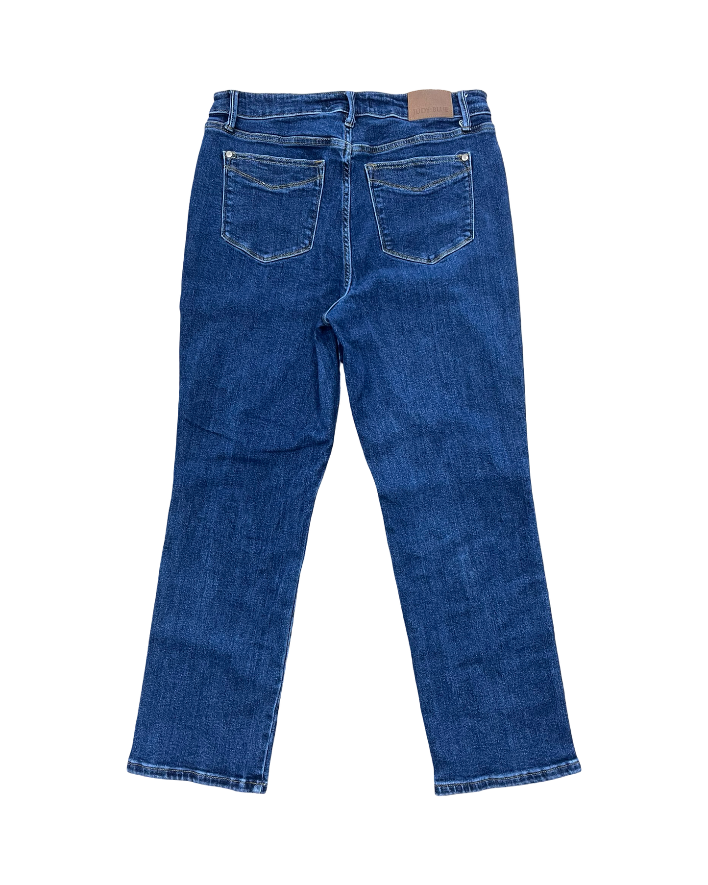 Jeans Straight By Judy Blue In Blue Denim, Size:14