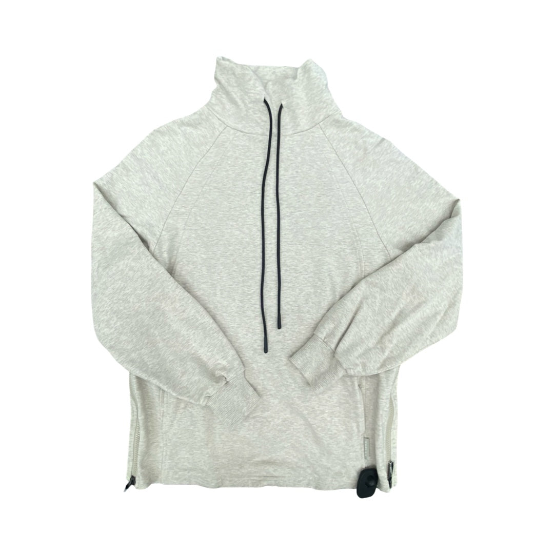Athletic Sweatshirt Hoodie By Varley In Cream, Size:Xs