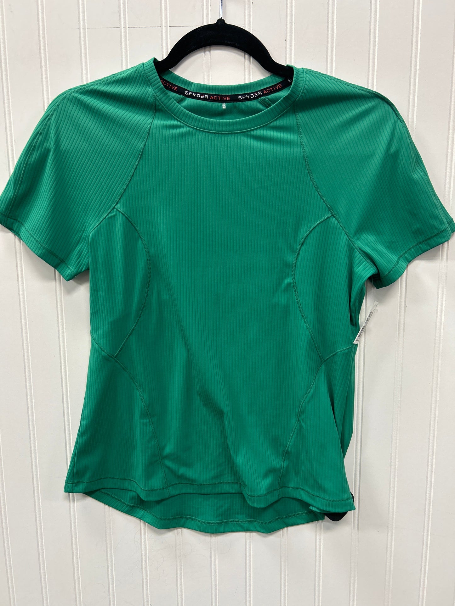 Athletic Top Ss By Spyder In Green, Size:S