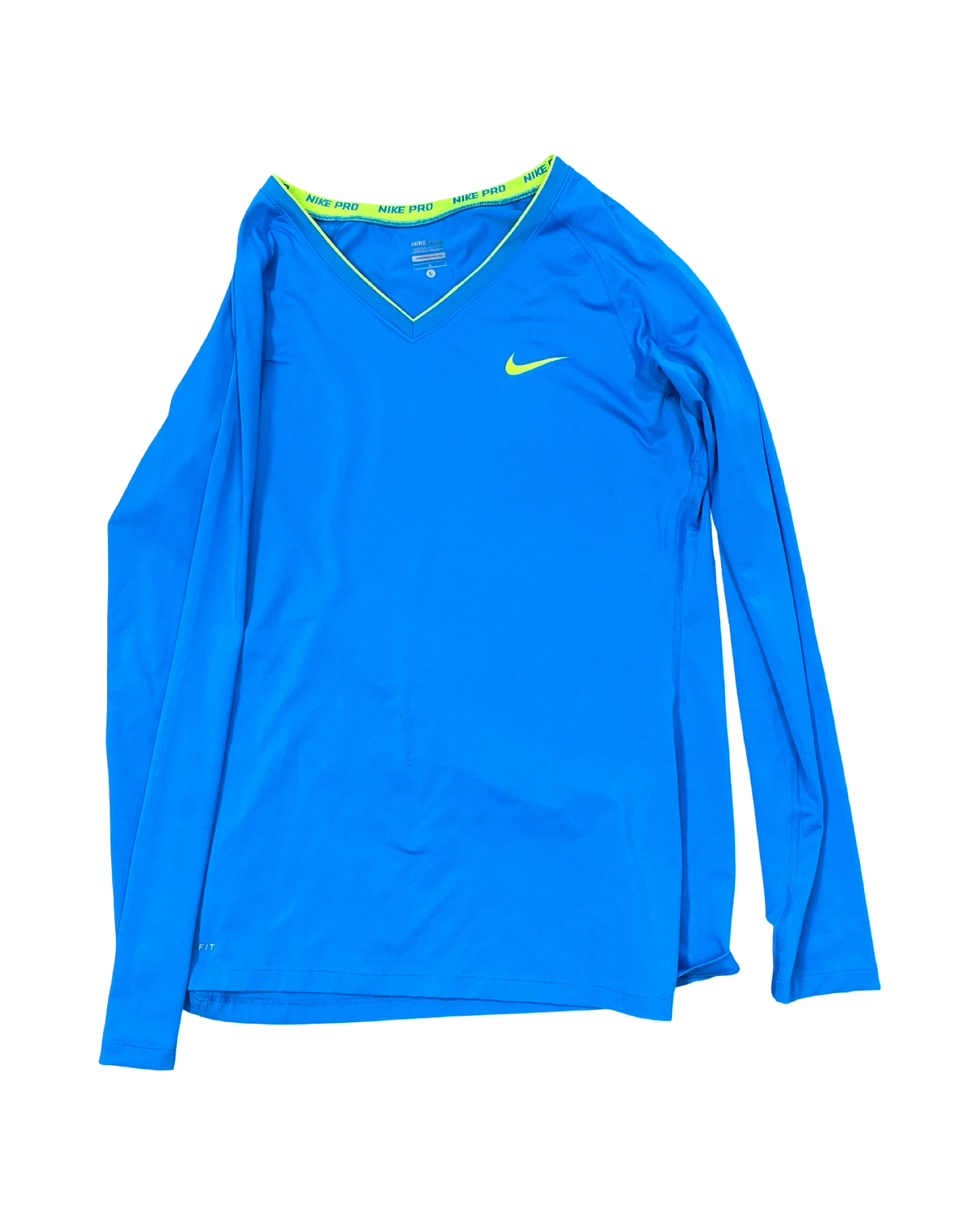 Athletic Top Ls Crewneck By Nike In Blue, Size:L