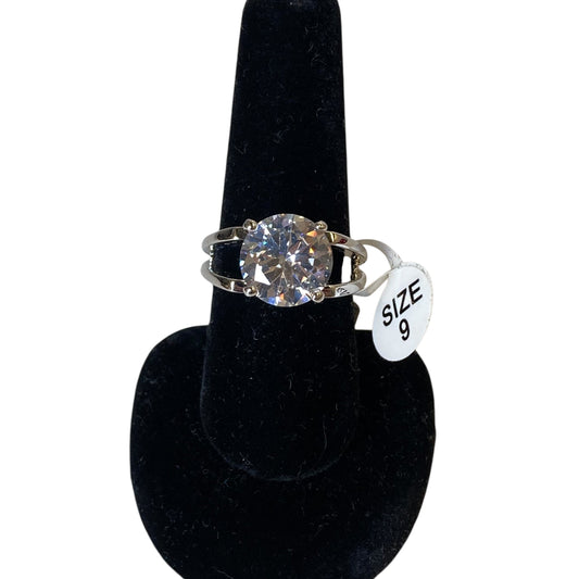 Ring Statement  In Silver, Size:9