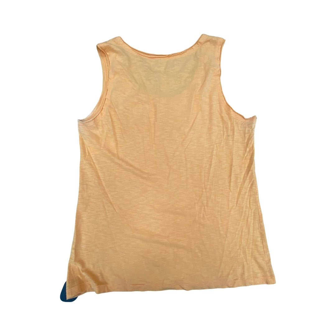 Top Sleeveless By Chicos In Orange, Size:M