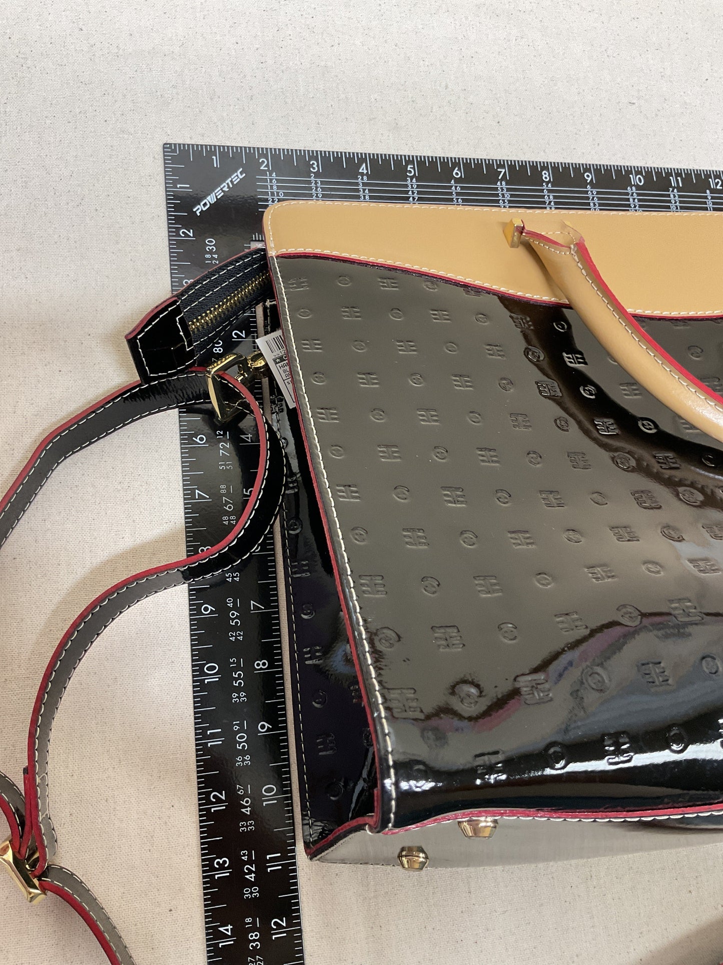 Handbag By Cmb In Black & Brown, Size:Large