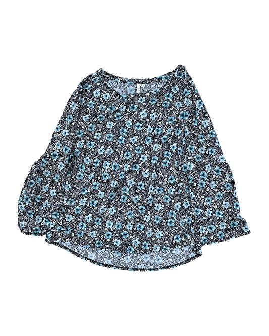Top Ls By Elle In Black & Blue, Size:1X