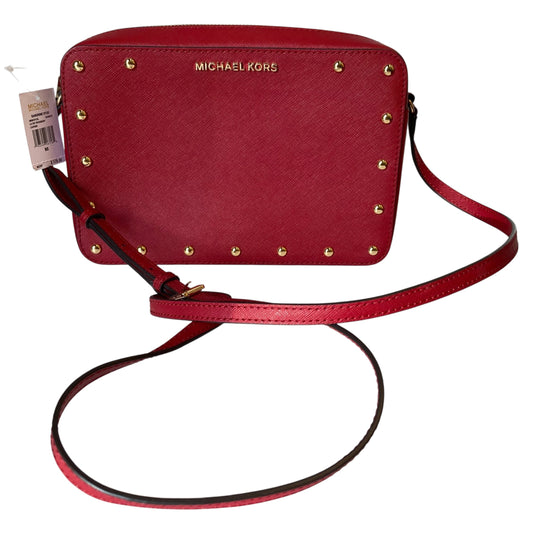 Crossbody Designer By Michael Kors In Red, Size:Medium