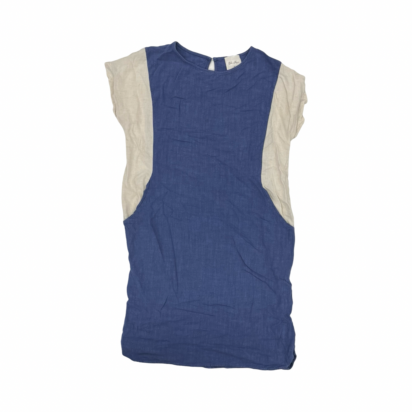 Dress Casual Midi By Clothes Mentor In Blue & White, Size:M