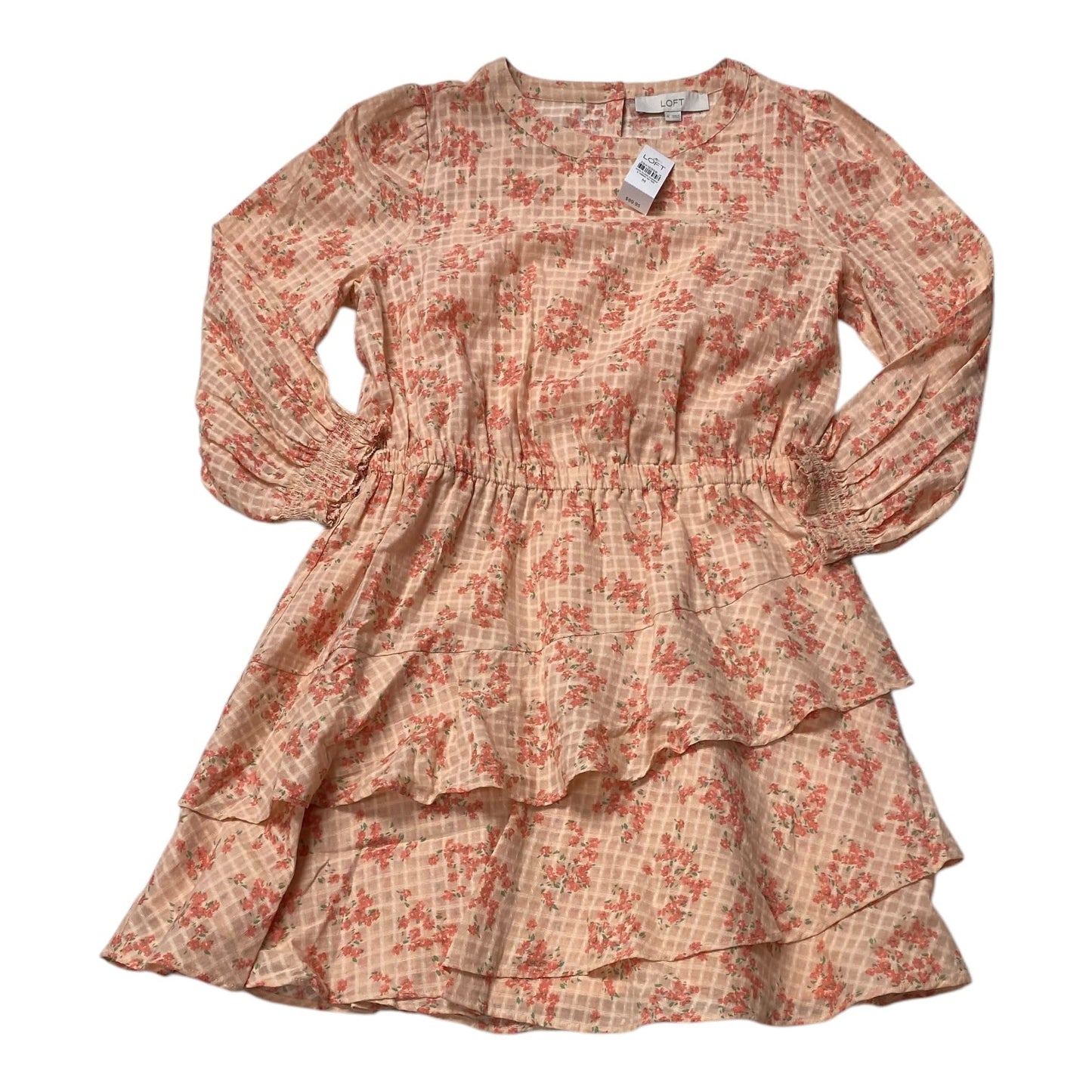 Dress Party Midi By Loft In Floral Print, Size:M