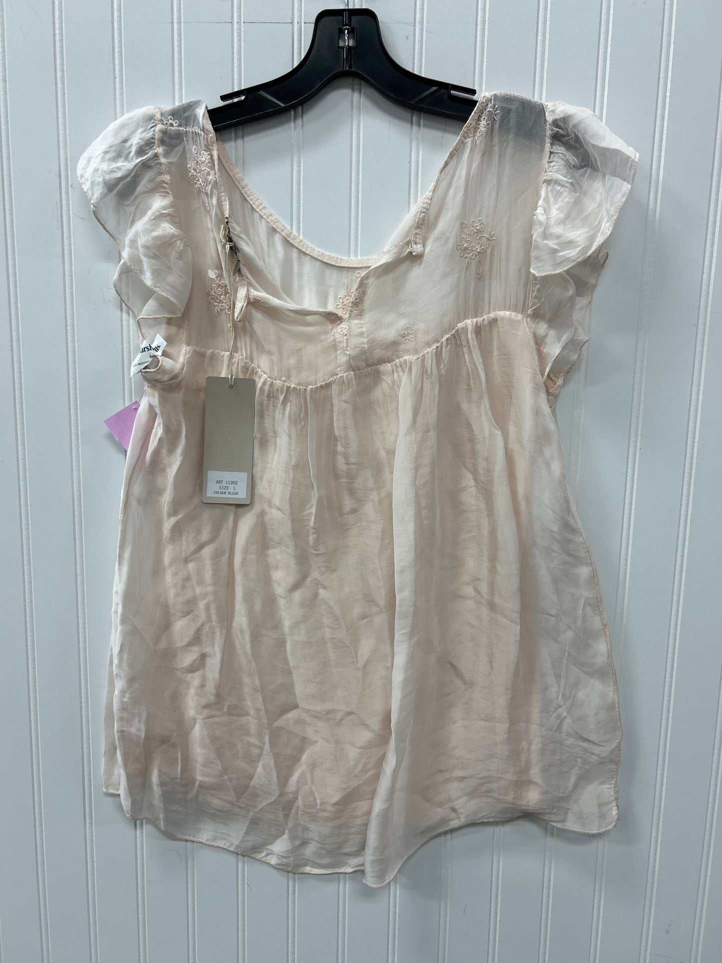 Blouse Sleeveless By Via Spiga In Pink, Size:L