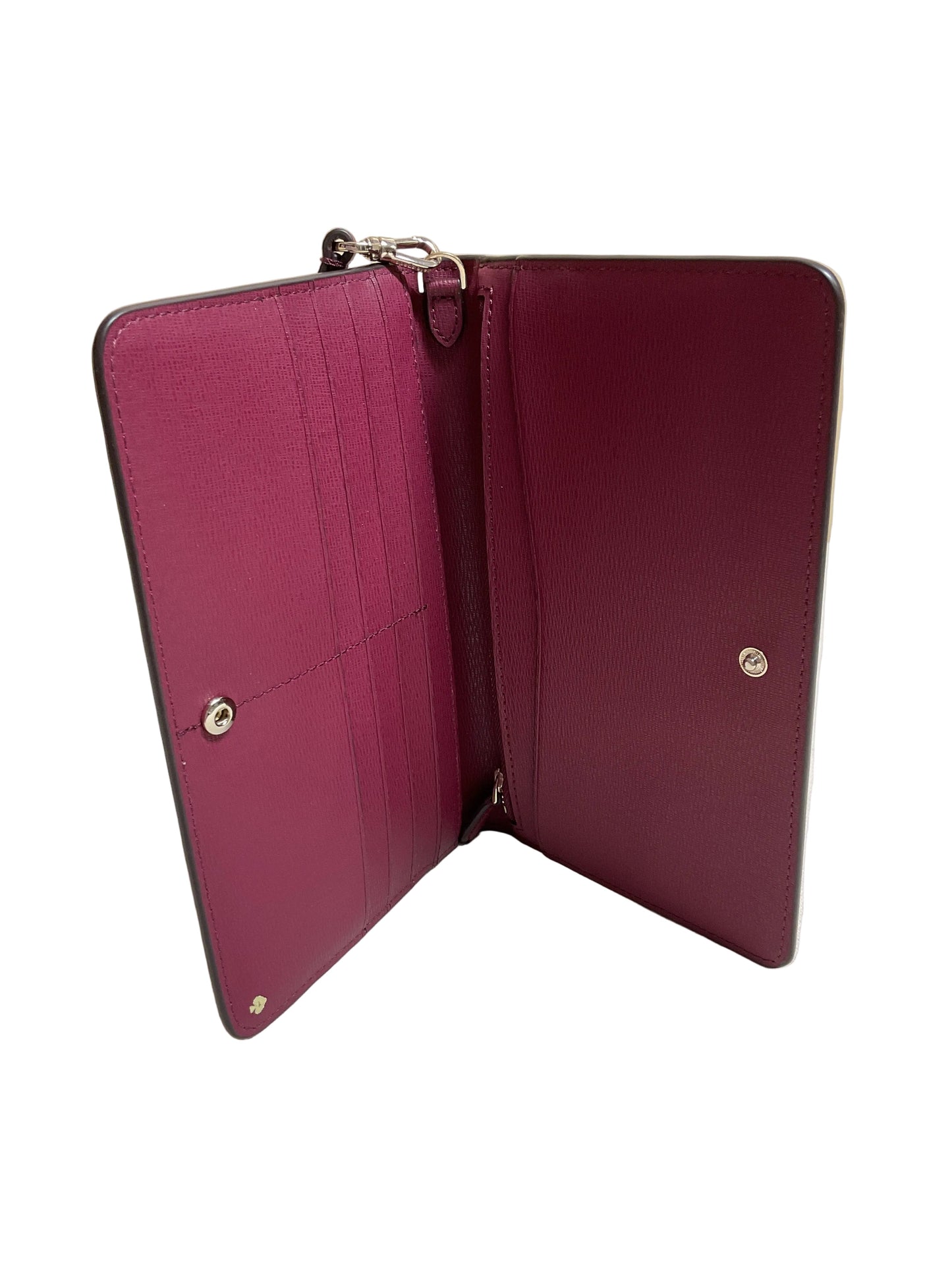 Wristlet Designer By Kate Spade In Maroon, Size:Medium