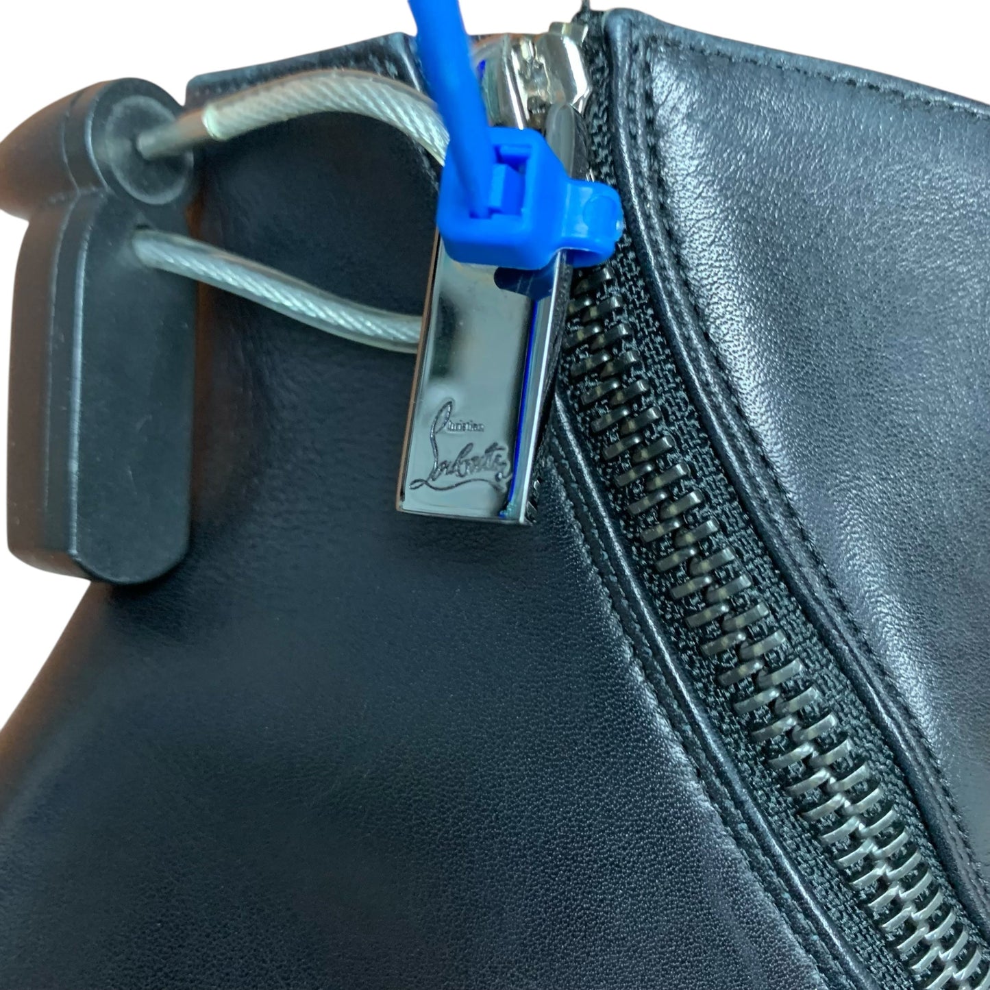 Boots Luxury Designer By Christian Louboutin In Black, Size: 6