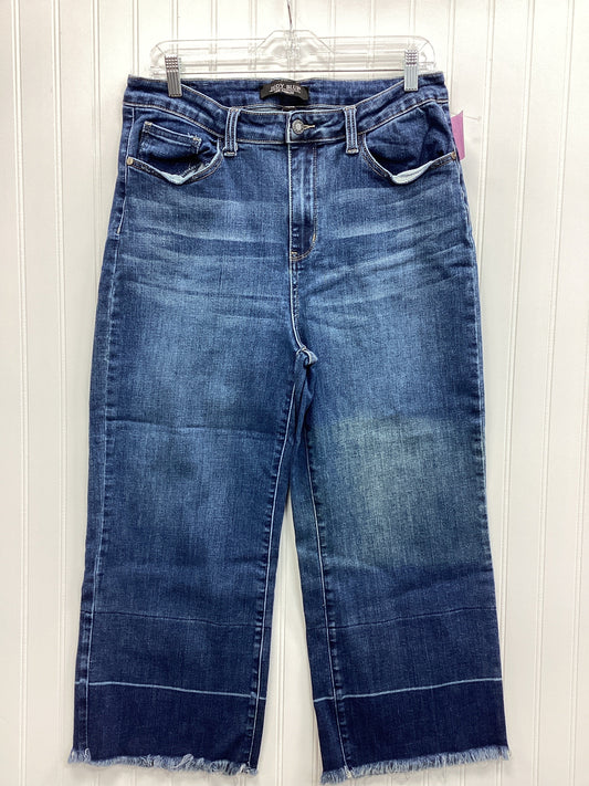 Jeans Straight By Judy Blue In Blue Denim, Size:14