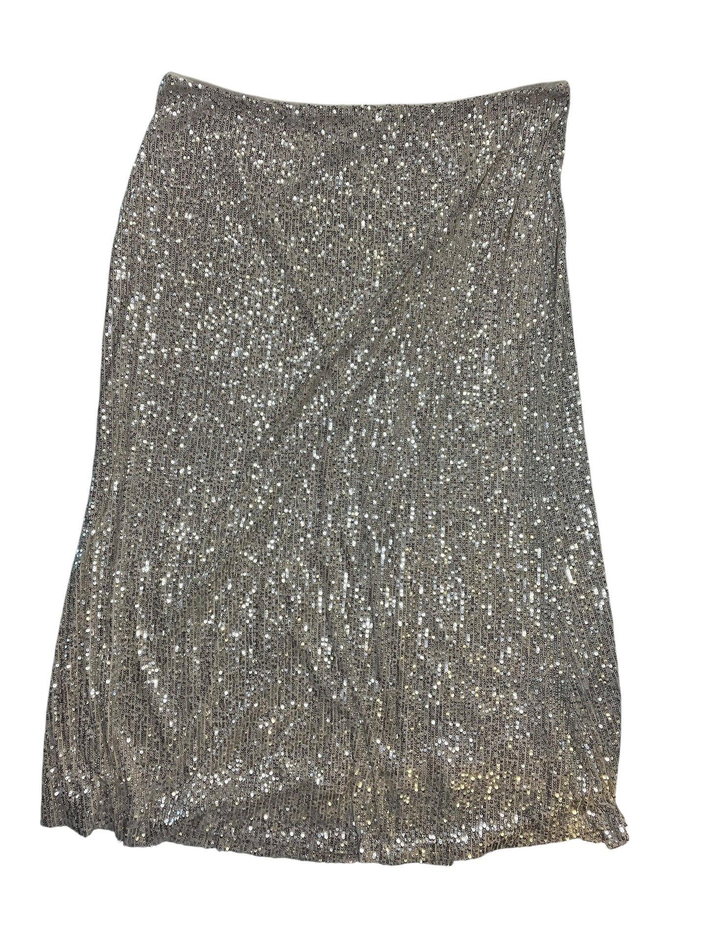 Skirt Maxi By Old Navy In Silver, Size:2X