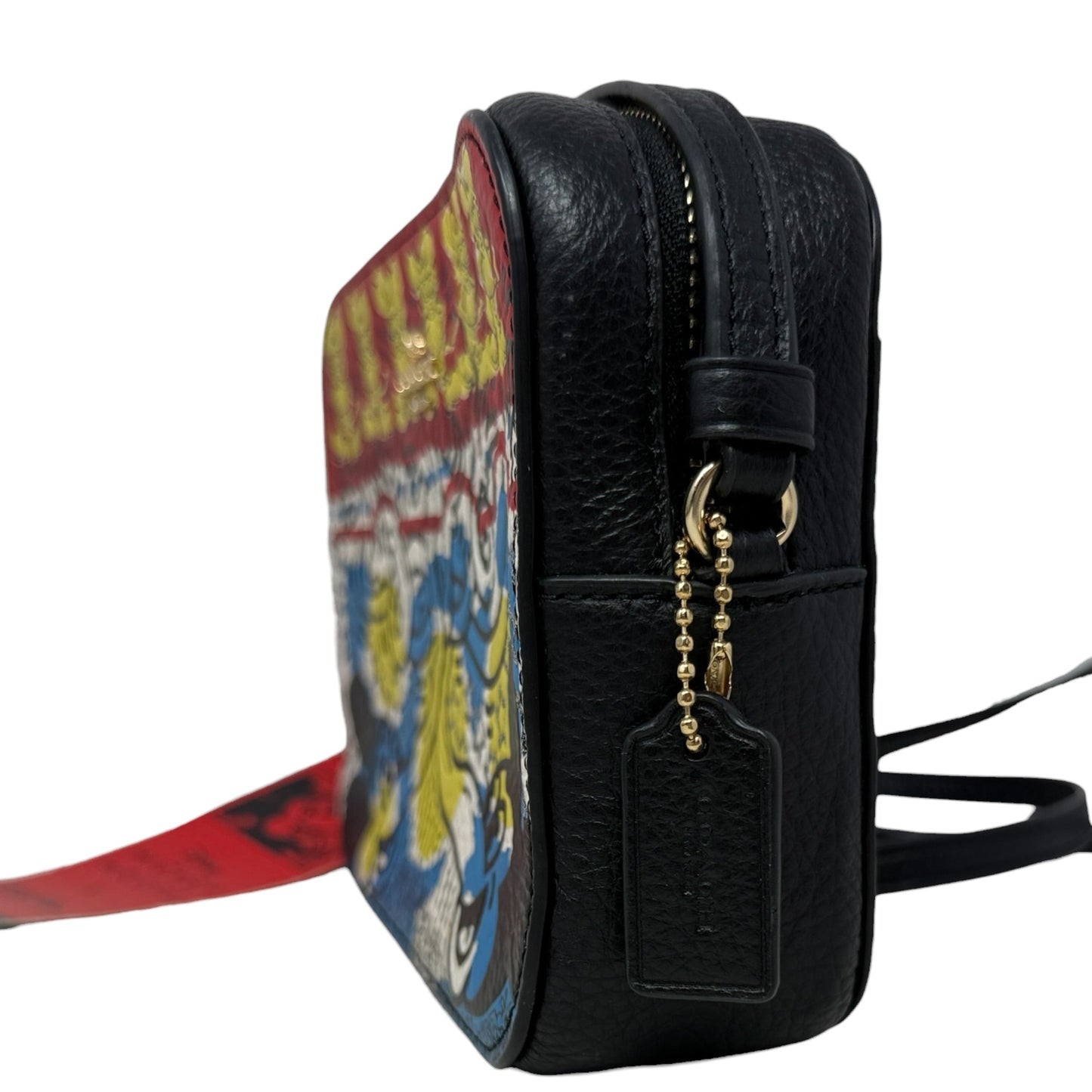 Disney Mickey Mouse X Keith Haring Mini Camera Bag Designer By Coach, Size: Small