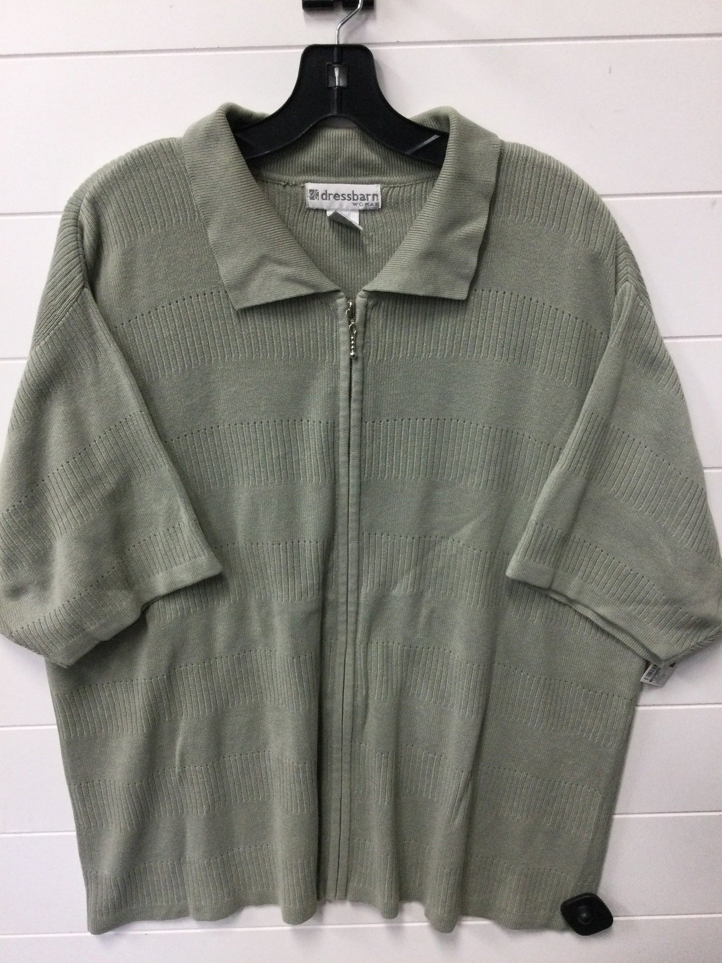 Top Ss By Dressbarn In Green, Size:3X