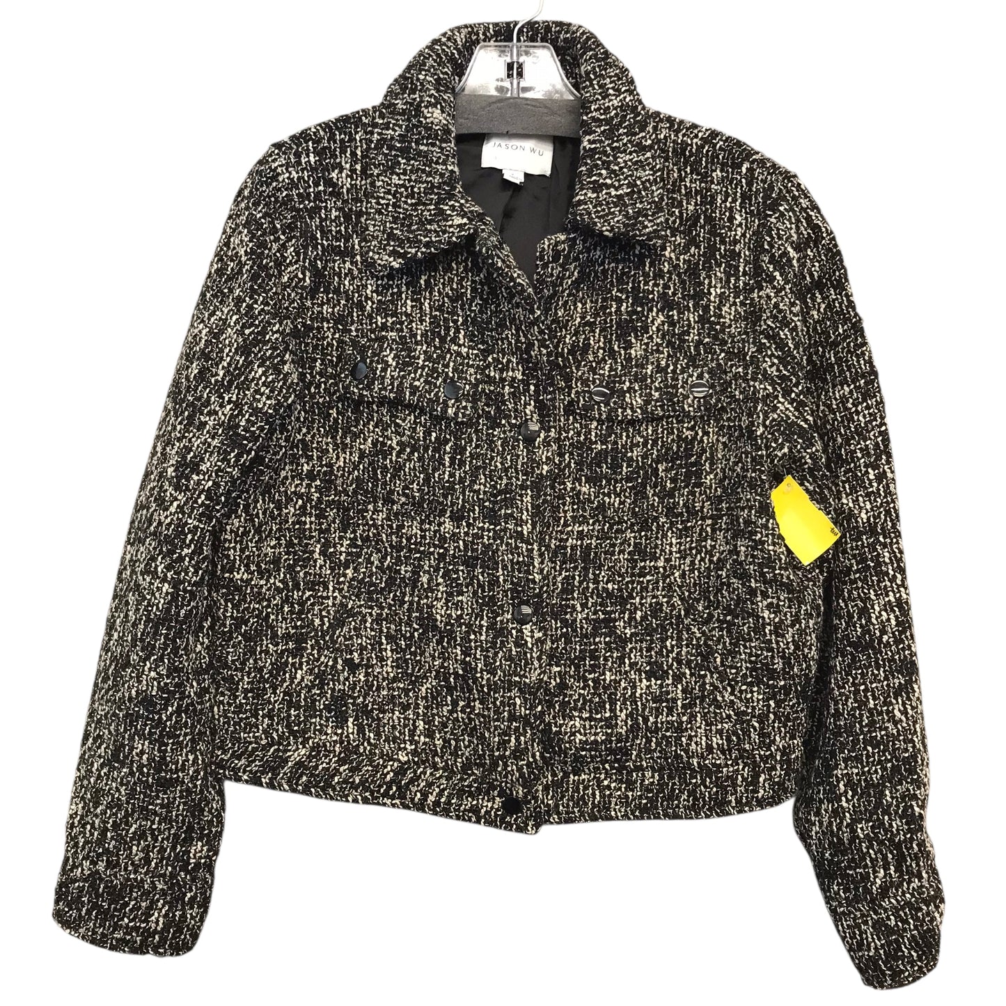 Jacket Designer By Jason Wu In Black & Cream, Size:M
