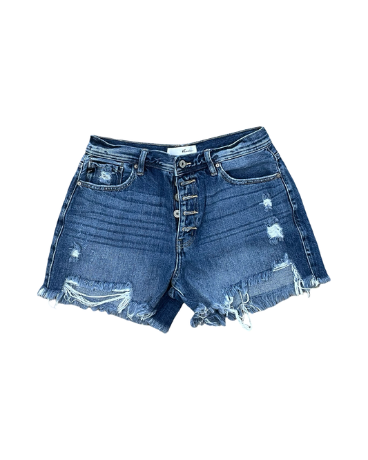 Shorts By Kancan In Blue Denim, Size:Xl