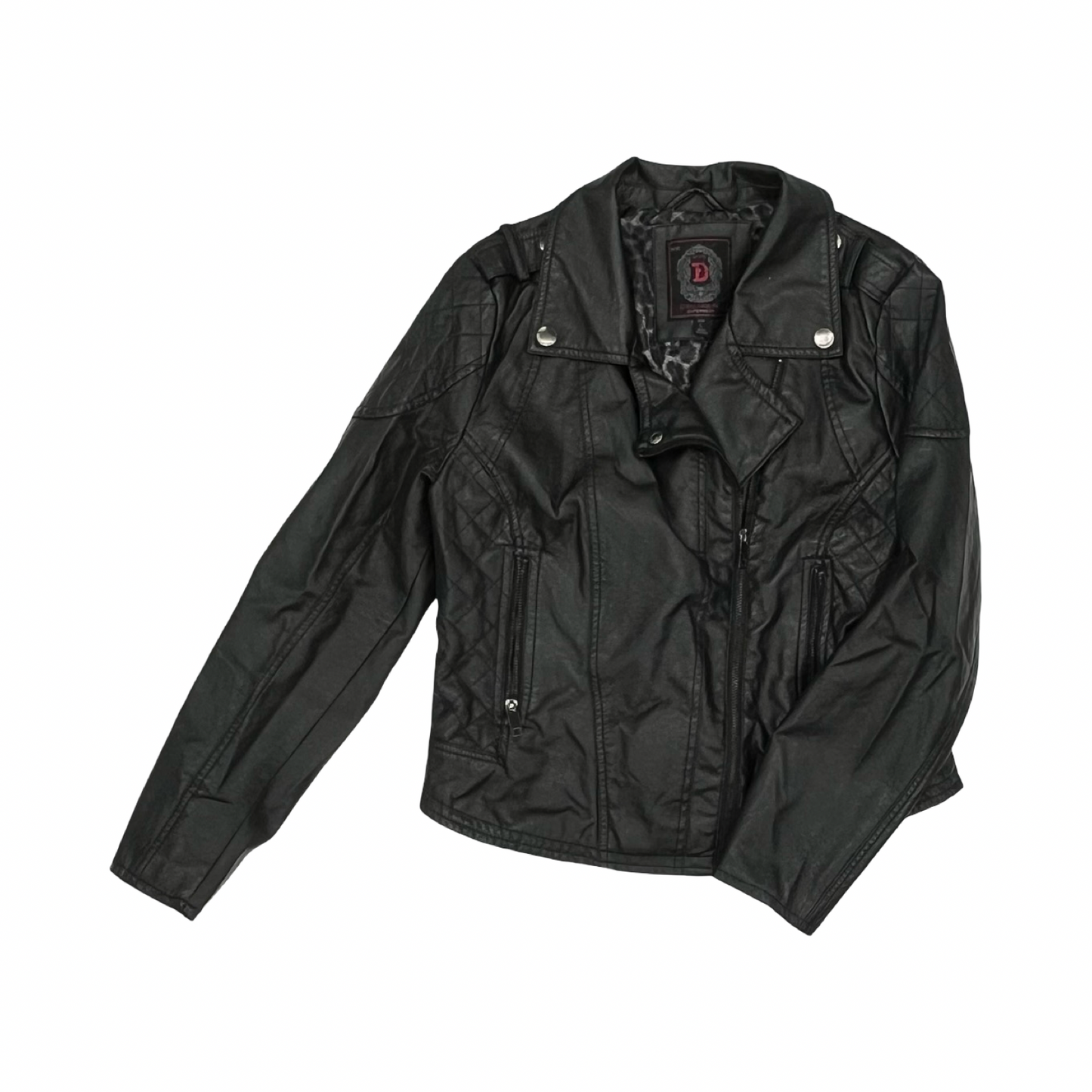 Jacket Moto By Dollhouse In Black, Size:L