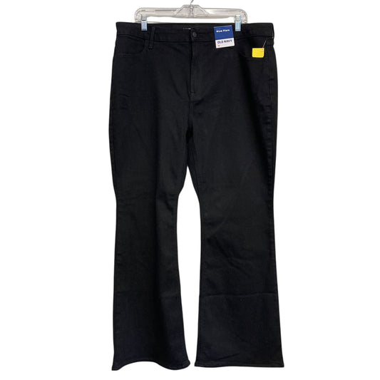 Jeans Flared By Old Navy In Black Denim, Size:18