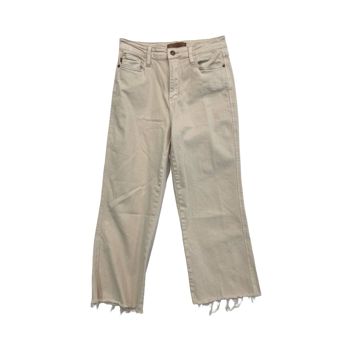Jeans Straight By Judy Blue In Tan Denim, Size:8