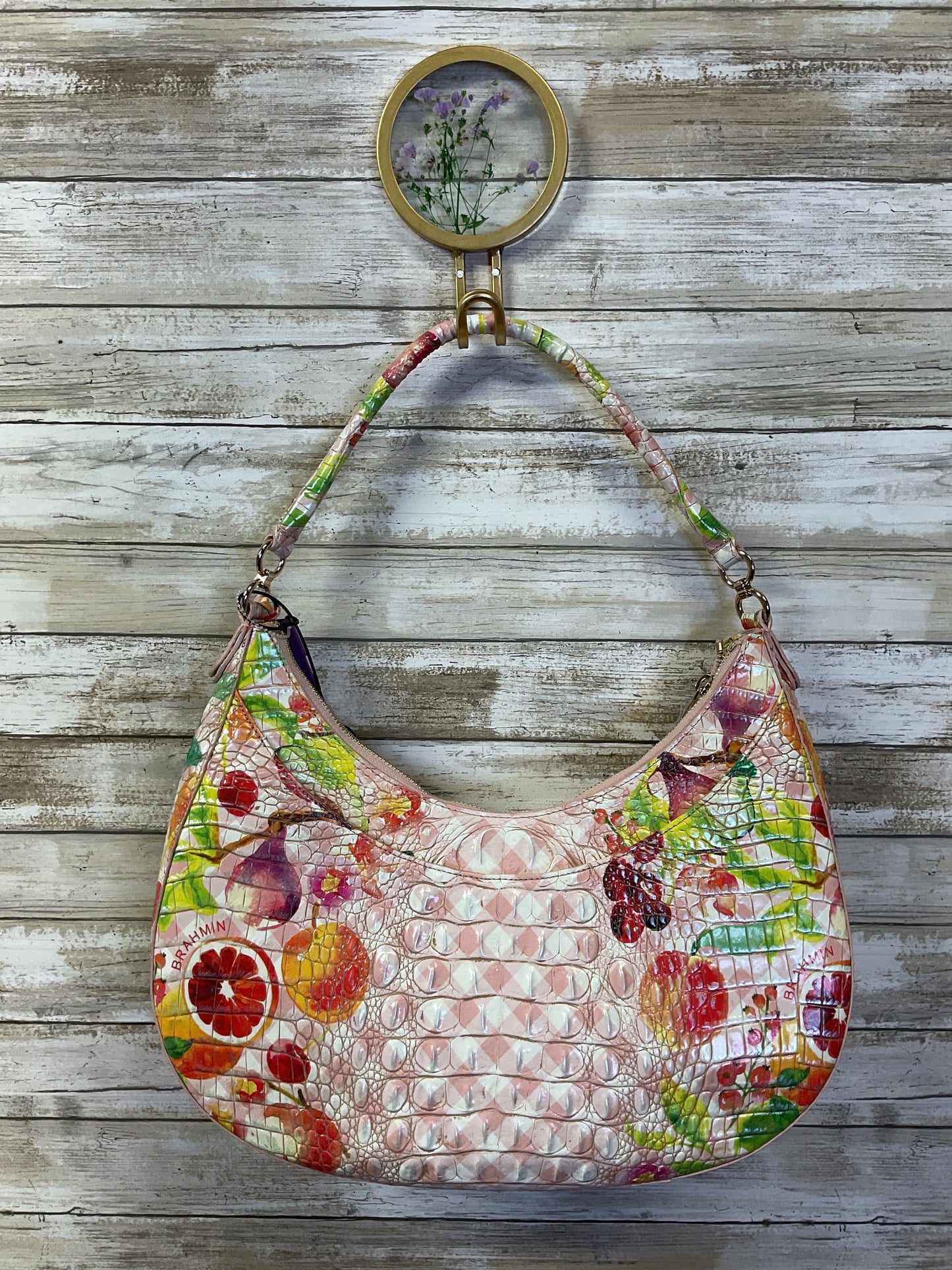 Handbag Designer By Brahmin In Multi, Size:Large