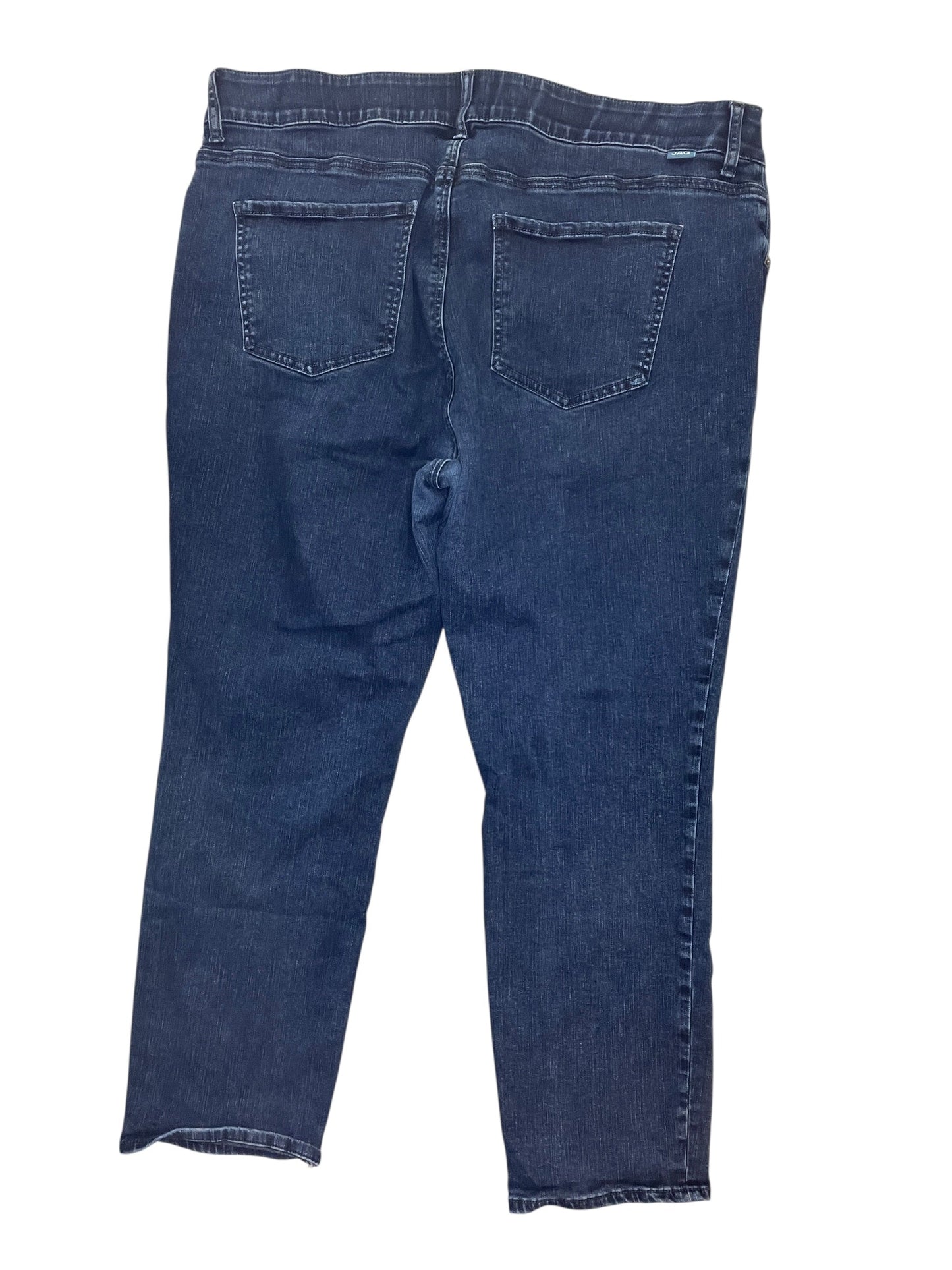 Jeans Cropped By Jag In Blue Denim, Size:20