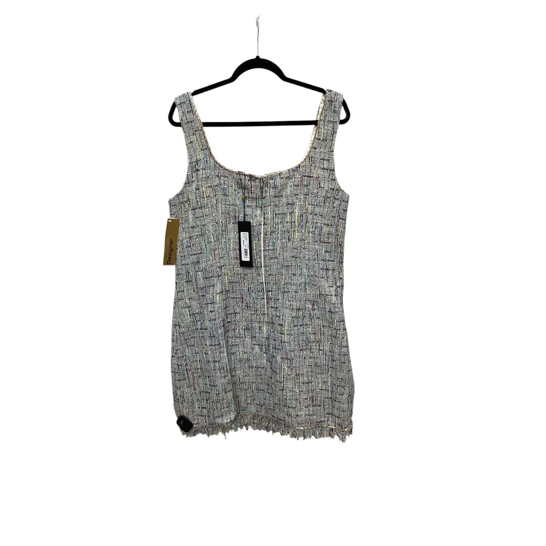 Designer Dress Casual Short By Kobi Halperin In Blue, Size: Xl