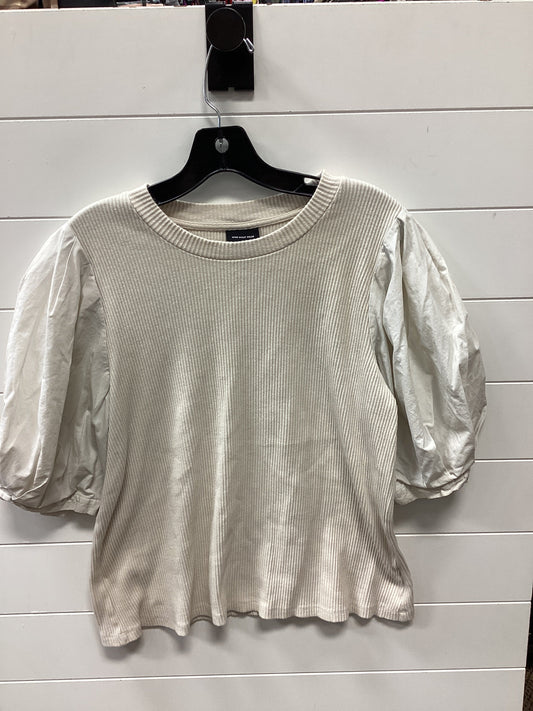 Top Ss By Who What Wear In Cream, Size:1X