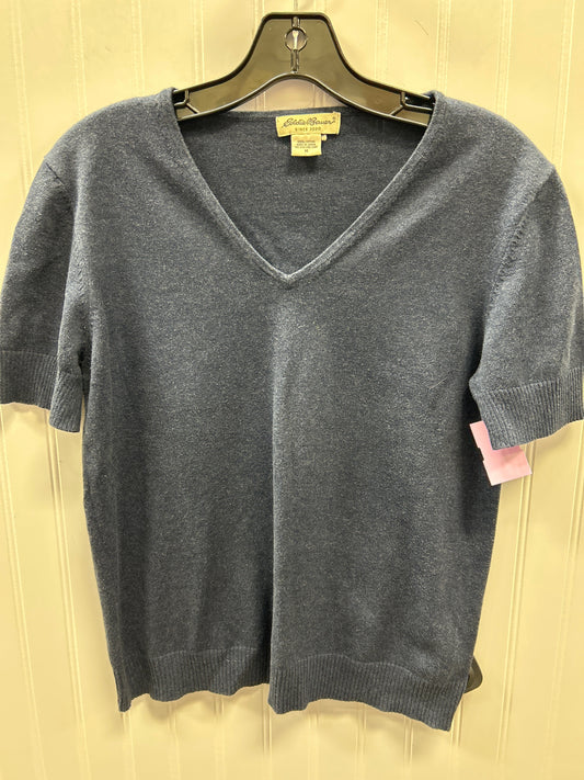 Top Ss By Eddie Bauer In Navy, Size:M