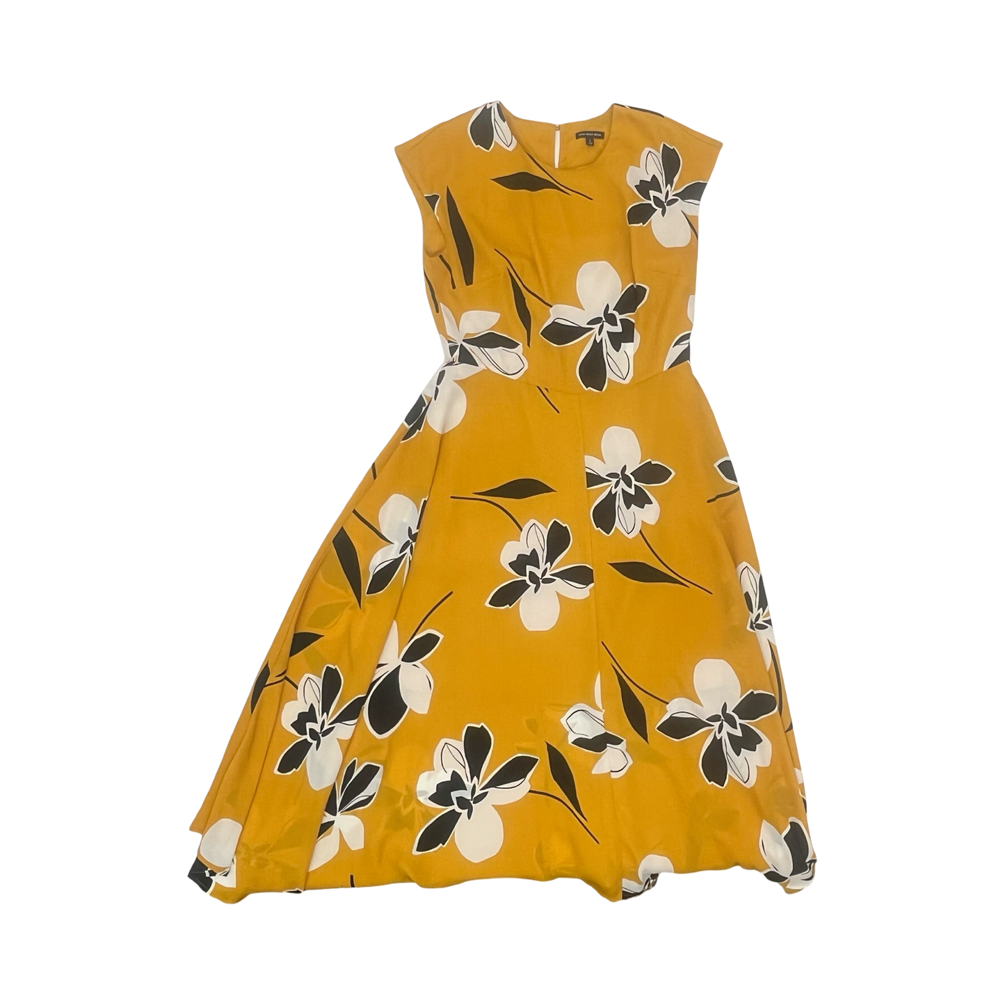 Dress Party Midi By Who What Wear In Black & Yellow, Size:S
