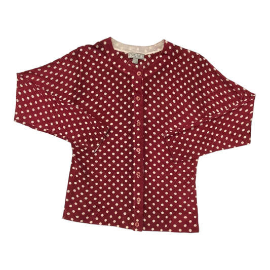 Sweater Cardigan By J. Crew In Polkadot Pattern, Size:S