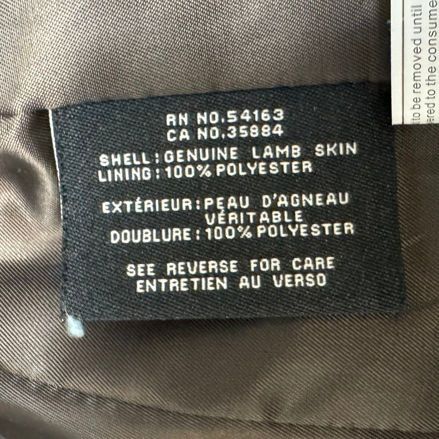 Jacket Moto Leather By Cole-haan In Brown, Size: Xs