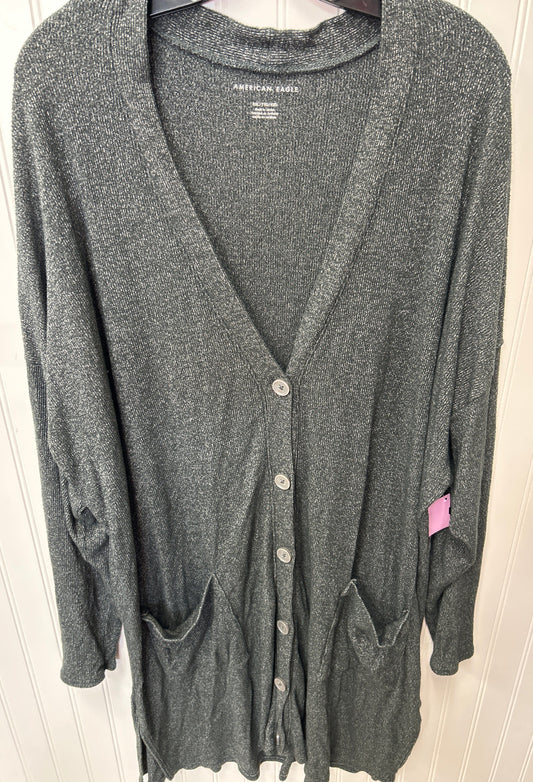 Dress Casual Midi By American Eagle In Grey, Size:1X