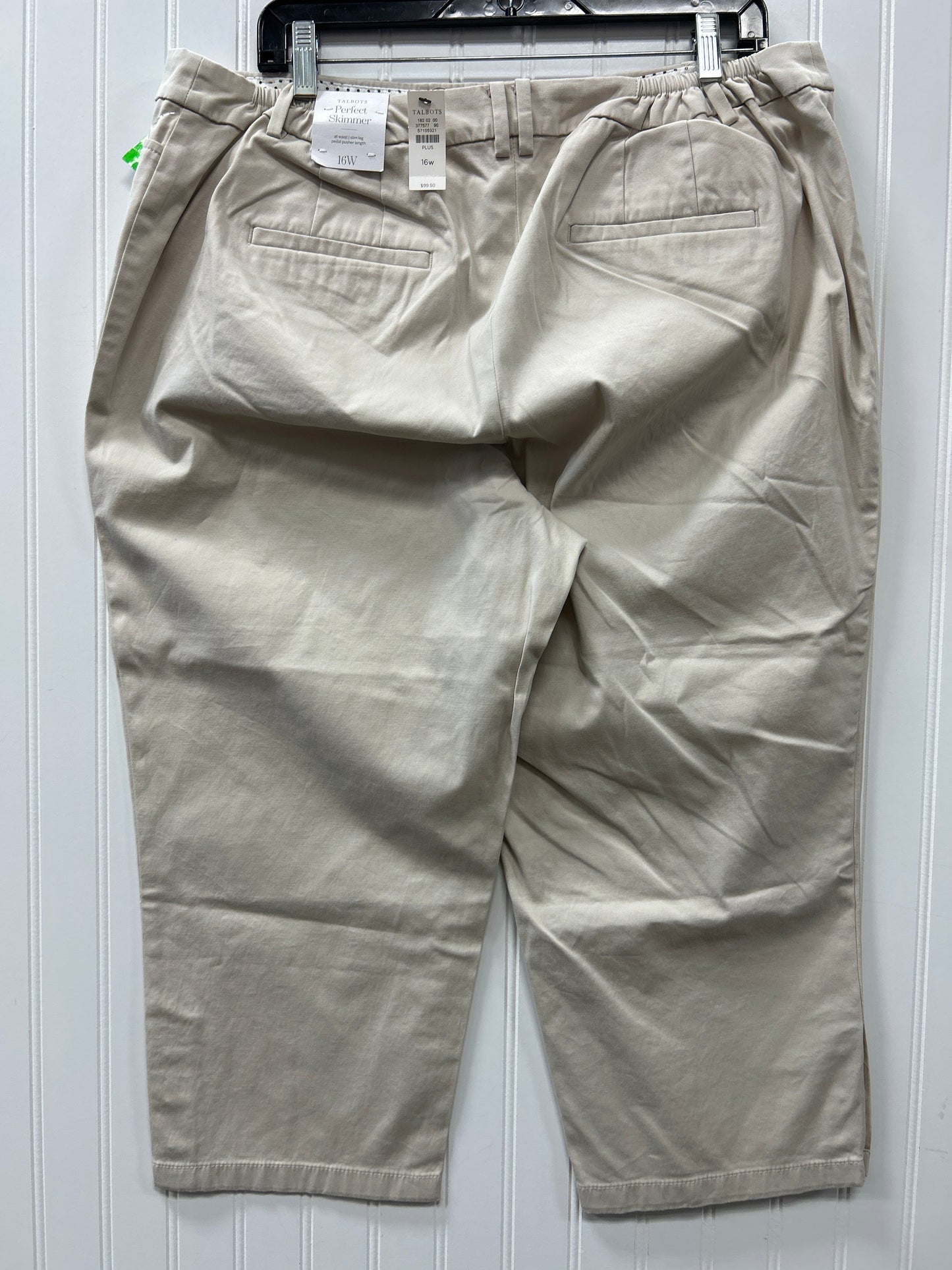 Pants Chinos & Khakis By Talbots In Tan, Size:16
