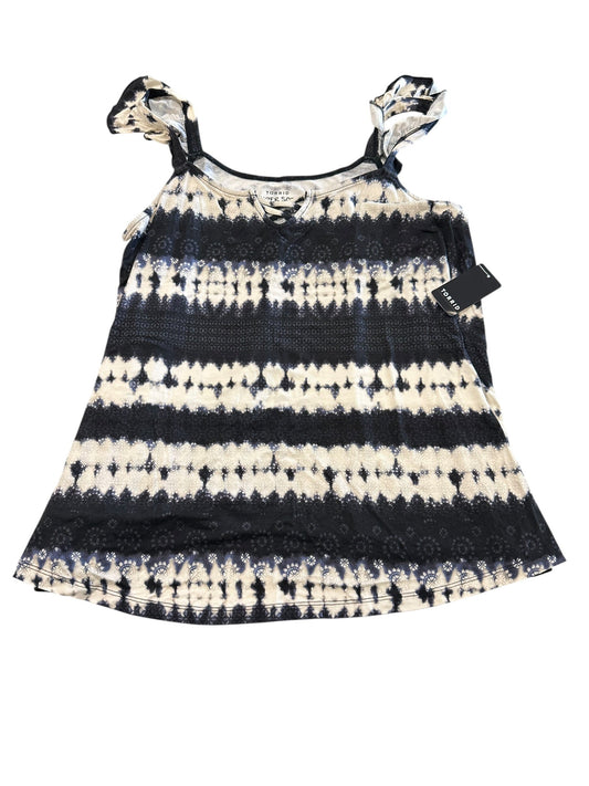 Top Sleeveless By Torrid In Blue & Cream, Size:L