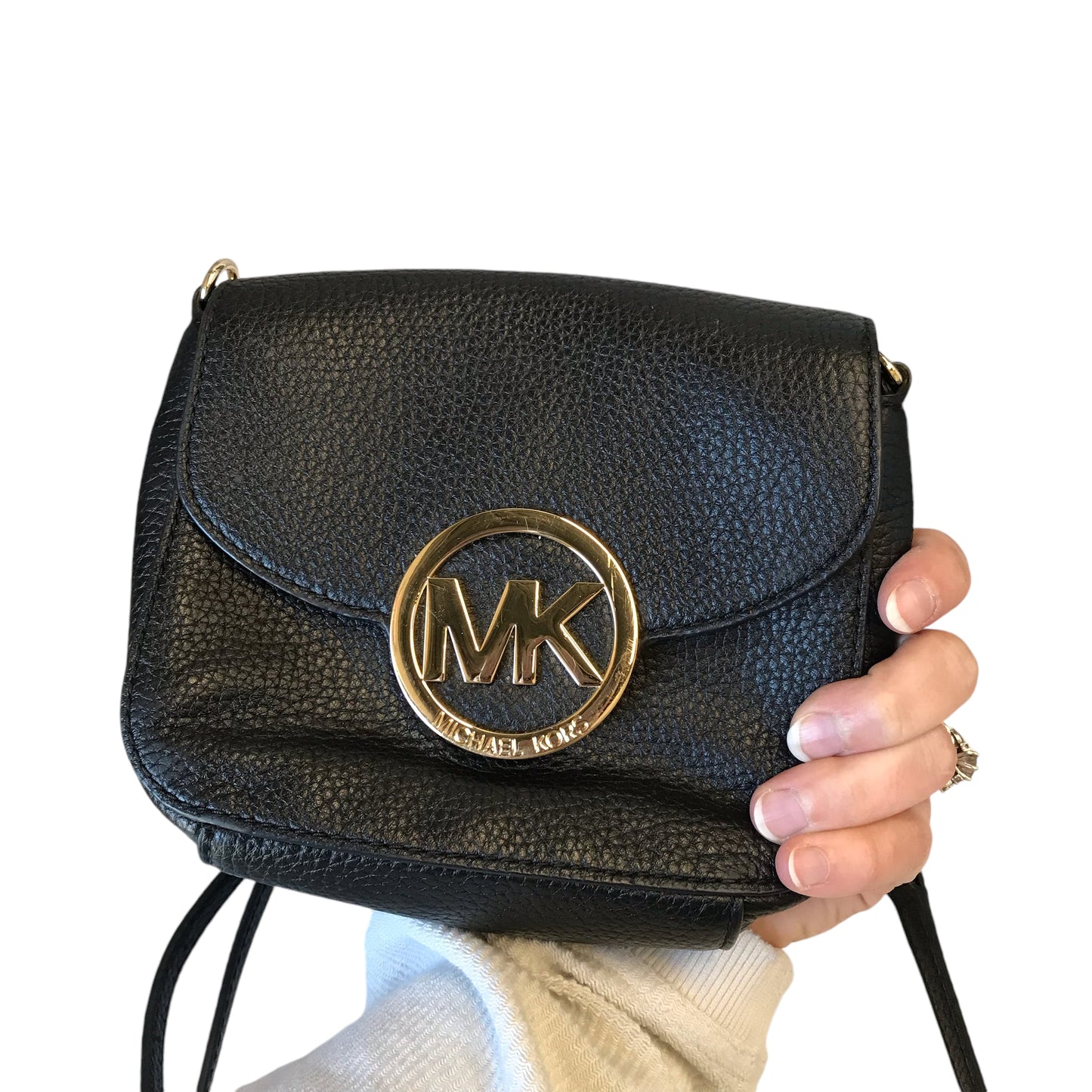 Crossbody Designer By Michael Kors In Black, Size:Small