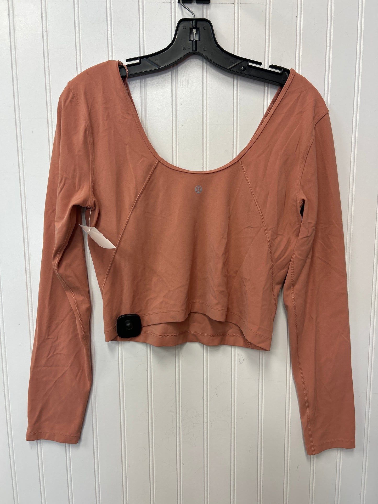 Athletic Top Ls Collar By Lululemon In Orange, Size:S