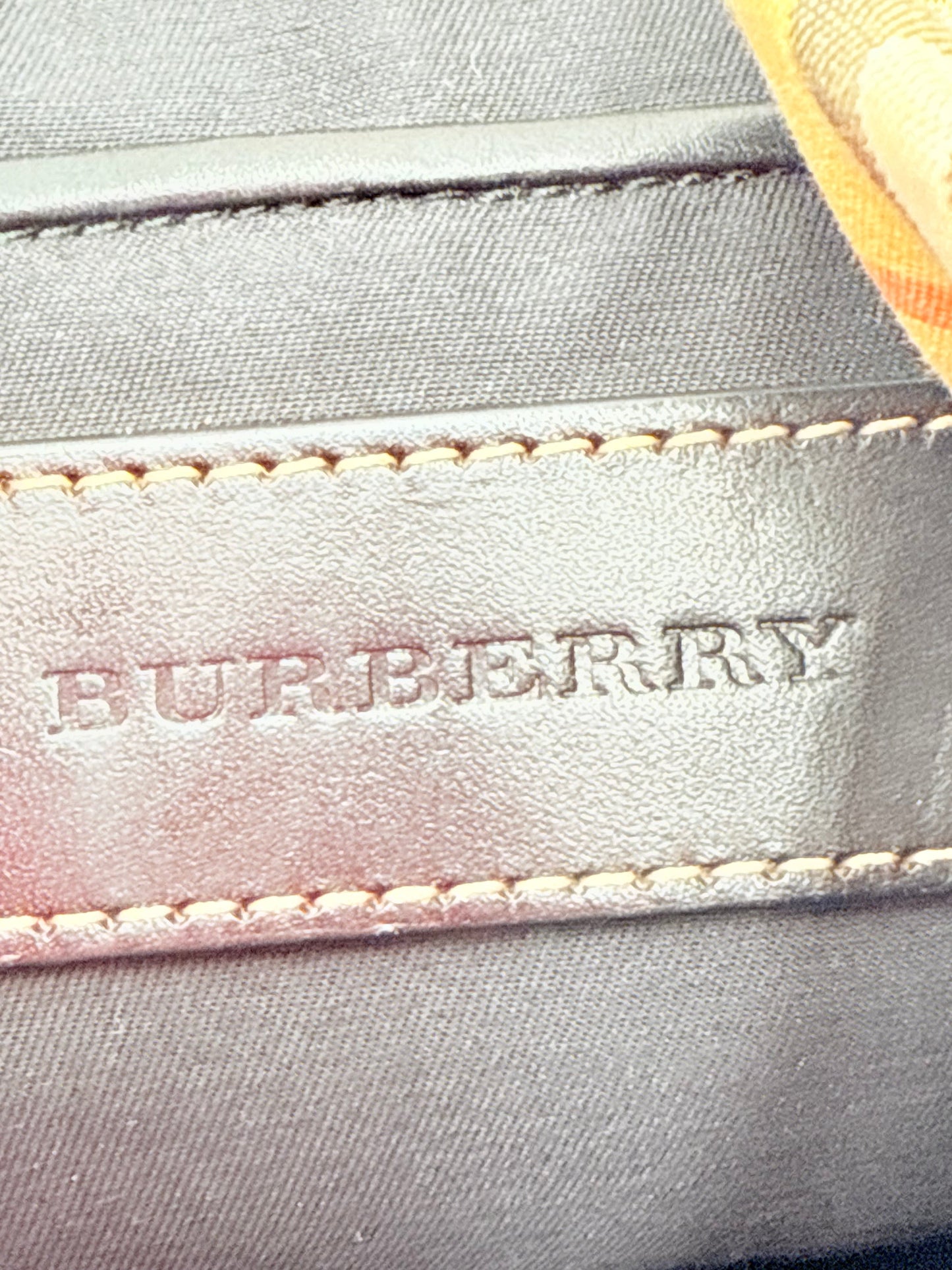 Backpack Luxury Designer By Burberry In Plaid Pattern, Size:Small