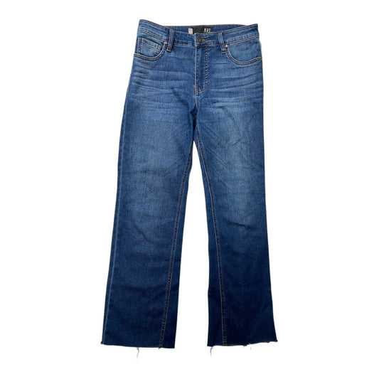 Jeans Flared By Kut In Blue Denim, Size:4