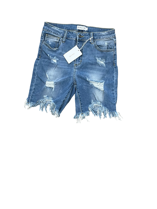 Shorts By Cello In Blue Denim, Size:12