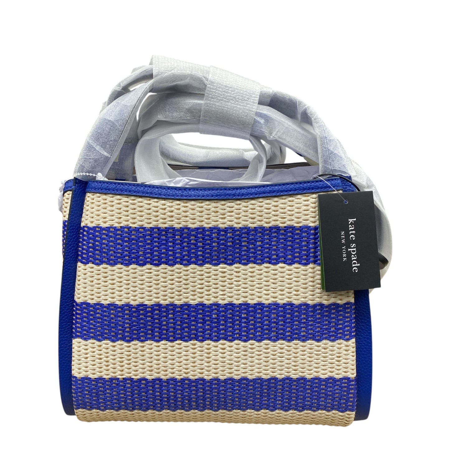 Handbag Designer By Kate Spade In Striped Pattern, Size:Small