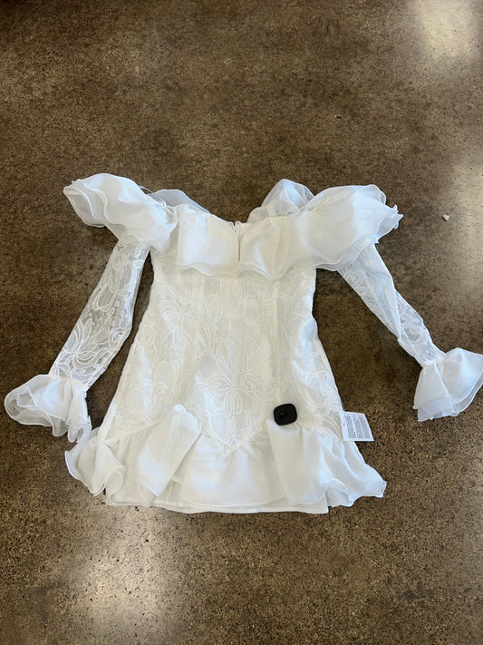 Dress Party Short By Asos In White, Size:8