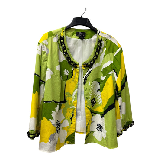 Blazer By trenz In Green & Yellow, Size:3X